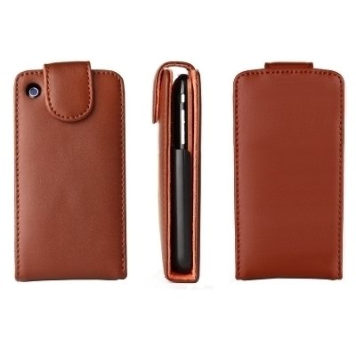 Logotrans Flipcase Ledertasche f&uuml;r Apple iPhone 3G/3GS braun Preisvergleich