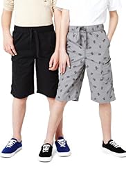 Limited 2 Pack Pure Cotton Skull Print Shorts