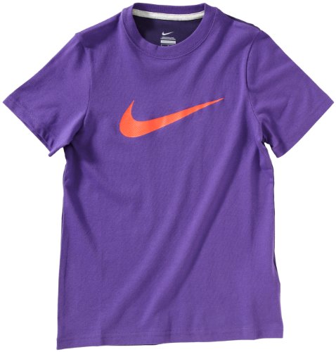 NIKE Jungen T-Shirt Big Swoosh Crew, club purple/imperial purple, L, 404325