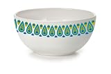 Precidio Objects 4570L85-AM107 Jonathan Adler Mod Peacock 6 Manhattan Rice Bowl