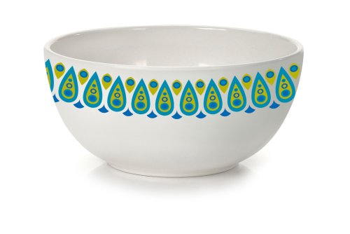 Precidio Objects 4570L85-AM107 Jonathan Adler Mod Peacock 6 Manhattan Rice Bowl