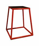 j/fit Plyo Box, 12-Inch, Black/Red