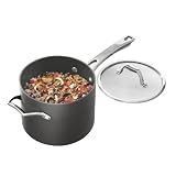 Kitchen Essentials from Calphalon Aspire Nonstick 4.5 Qt Covered Sauce Pan