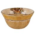 Tuscan Sunflower Soup Bowls Set of 4