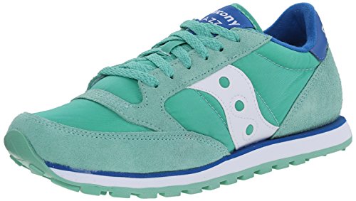 Saucony Originals Women's Jazz Lowpro Classic Retro Running Shoe, Mint/Blue, 5.5 M US