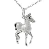Sterling Silver Horse Necklace