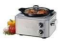 Cuisinart CSC-400 4-Quart Slow Cooker, Brushed Stainless Steel and Black