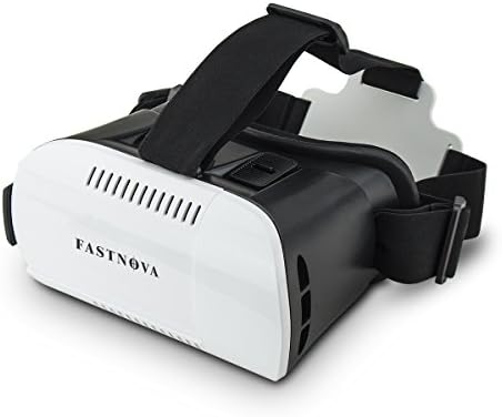 FUNNYDA 360 Viewing Experience VR Box Virtual Reality Headset Google Cardboard 3D VR Game Movie Glasses PD &amp; FD Adjustment for Samsung Galaxy Note LG Sony HTC Moto Nexus iPhone (White)