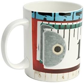 Whitbread Wilkinson Eames Bone China Mug, Tape Measures by W2 Products