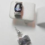 14K Created Alexandrite Earrings