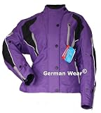 Damen Motorradjacke Textilienjacke Atmungsaktiv Kombigeeignet LILA, Jackengröße:L