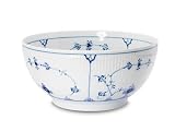 BLUE FLUTED PLAIN LARGE RD. SALAD BOWL