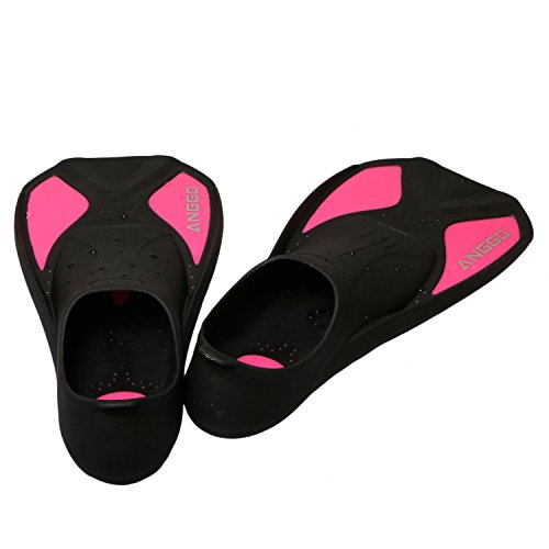 ANGGO Adult Dive Fin for Swim (Rose Red, Medium)