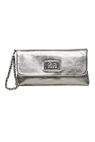 2b Logo Metallic Clutch