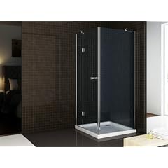 Duschkabine Duschabtrennung + NANO Echtglas Dusche 100x100 x195 TR1003 R-L