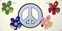 LP - 2020 Peace Sign and Flowers License Plate