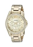 UPC 691464949037 product image for Fossil Women's ES3203 Riley Multifunction Gold-Tone Stainless Steel Watch | upcitemdb.com