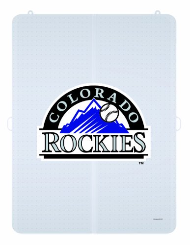MLB Colorado Rockies Logo Foldable Hard Floor Chairmat