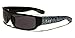 Locs Dark Lens Original Gangsta Shades Hardcore Men's Sunglasses - Blue Bandana Print
