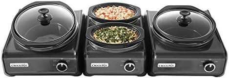 New Crock-Pot SCCPMDKIT-CH Hook Up Connectable Entertaining System Set