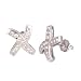 14K .40 CTW Diamond X Earrings