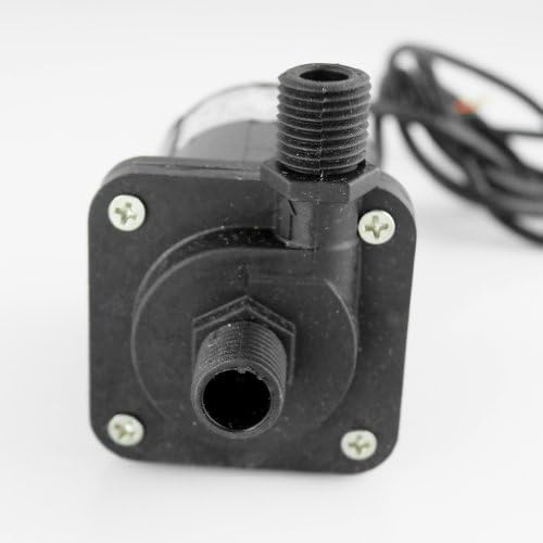 Smarstar DC40E-1250 12V DC Water Oil Pump CPU Cooling Car Motor Brushless Magnetic Drive Centrifugal Submersible Solar Water Circulation Pump Ceramic Shaft 132GPH 16ft for Fountain