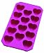 Lekue Slim Heart Ice Cube Tray, Pink