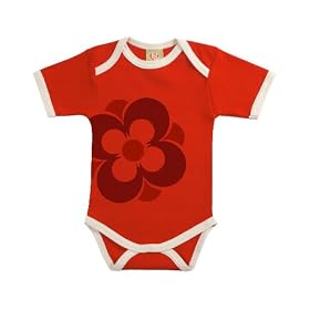 Positively Organic - Happy Print Short Sleeve Baby Body Suit