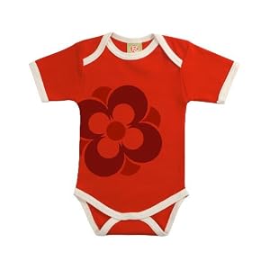 Positively Organic - Happy Print Short Sleeve Baby Body Suit