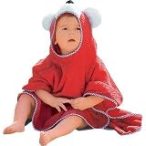 Bath Towel Bear Red