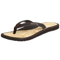 Sanuk Men's Alpha Zori Sandal,Wood,11 M