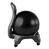 41pNn02NJIL. SL160  Gaiam Balance Ball Chair (Black)