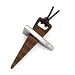 Snake Wood And Stainless Steel Cross Pendant