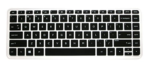 Black Translucent Ultra thin Soft Silicone Keyboard Protector Skin Cover for HP Split x2 13 13-a*** 13-m*** 13-g*** 13-p*** Envy 14-k*** 14-f*** 14-e*** 14-n*** 14-v*** series, such as 13-a010nr 13-a010dx 13-a012dx 13-m110dx 13-m010dx 13-g110dx 13z-p100 13-p110nr 13-p120nr 14-k020us 14-k010us 14-k027cl 14t-k100 14-f020us 14-f021nr 14-f027cl 14-e021tx 14-e022tx 14-e023tx 14-e024tx 14-e034tx 14-e035tx 14z-n100 14z-n200 14-v063us(if your 