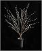 36" Pre-Lit LED Fiber Optic Potted Silver Twig Tree
