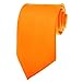 K. Alexander Mens Necktie SOLID HOT ORANGE Satin Neck TIE