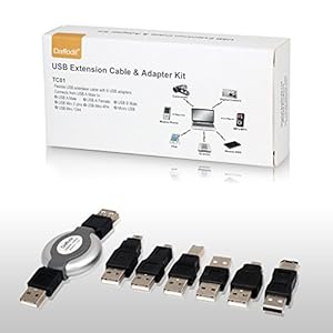 USB Lightning Cable and Adapter Kit for iOS and Android from Daffodil