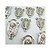 Religious Gifts Silver Tone Saint Mary with Miraculous Medal Rosary Centerpiece, Lot of 10, 1 1/4 Inch