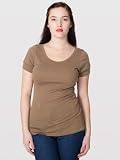 American Apparel Sheer Rib Scoop Back Tee