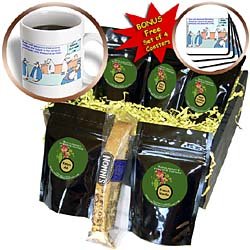 Londons Times Funny Animals Cartoons - Penguin Crime Lab - Coffee Gift Baskets - Coffee Gift Basket