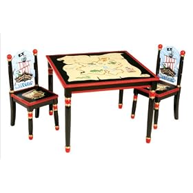 Guidecraft Pirate Table & Chair Set