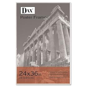 U-Channel Poster Frame, Contemporary w/Plexiglas Window, 24 x 36, Clear