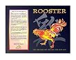Asian Zodiac Poster Year of the Rooster: Birth Years 1921 1933 1945 1957 1969 1981 1993 2005 2017