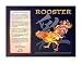  : Asian Zodiac Poster Year of the Rooster: Birth Years 1921 1933 1945 1957 1969 1981 1993 2005 2017
