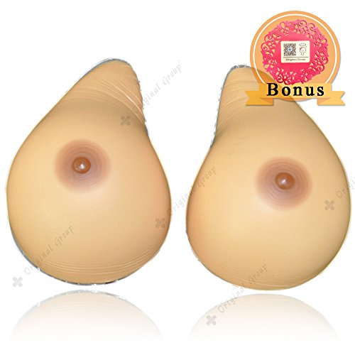 1pair b cup(600g) artificial silicone breast forms fake boobs for…