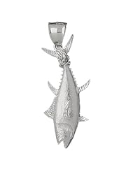 Clevereves 14K White Gold Pendant Tuna 10.2 - Gram(s)