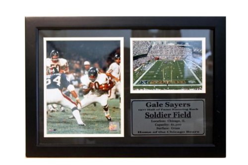 Chicago Bears Gale Sayers 12x18 Photo Stat Frame - Framed NFL Photos, Plaques and Collages
