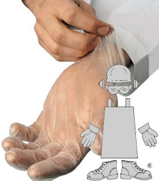 Standard Vinyl Disposable Gloves Powder Free Safety Zone 1,000 ct. XL GVP9-XL-1