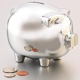 Sterlingcraft  Piggy Bank with Bright Chrome Finish