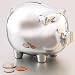 Sterlingcraft Piggy Bank with Bright Chrome Finish